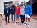 Matías Montañés en la entrega de medallas